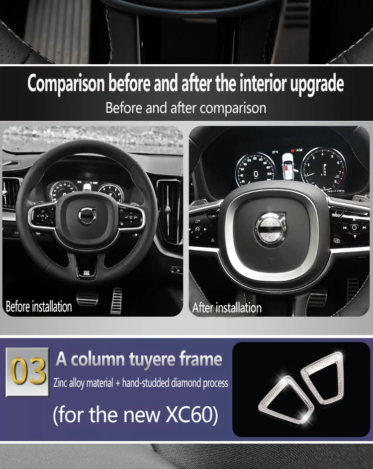Автомобильные аксессуары ручной тормоз Алмазная декоративная рамка для Volvo S90 v90-/ xc60/- xc90