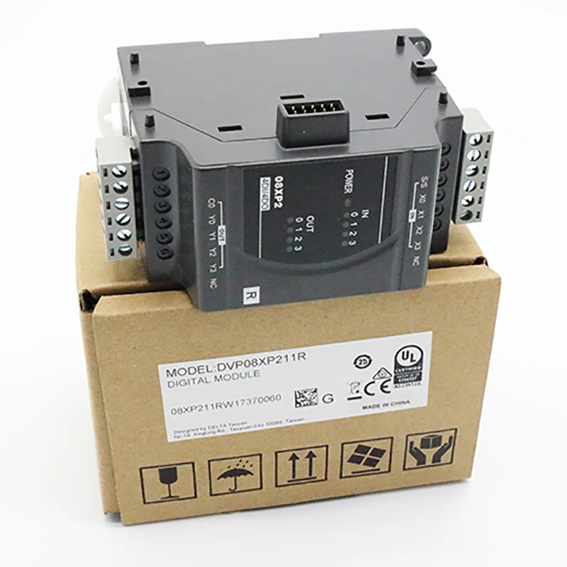Delta PLC модули DVP08XP211R ES2 серии цифровой модуль для маски Материал машины|Контроллер