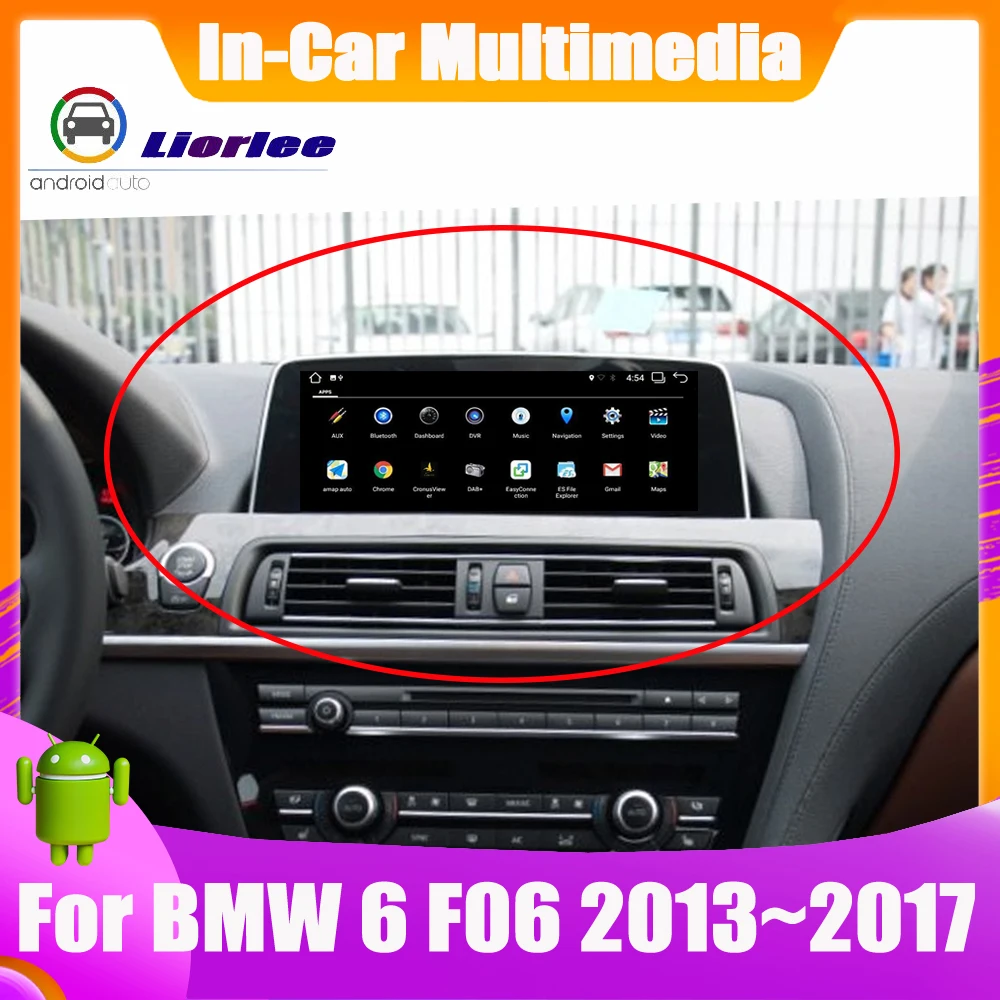 Автомобильный радиоприемник для BMW серий 6 F06 2013 ~ 2017 Android обновленная система