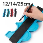 12 14 25 см Пластиковый профиль копия форма манометр Дубликатор шаблон дерево маркировочные инструменты плитки ламината плитки общий инструмент