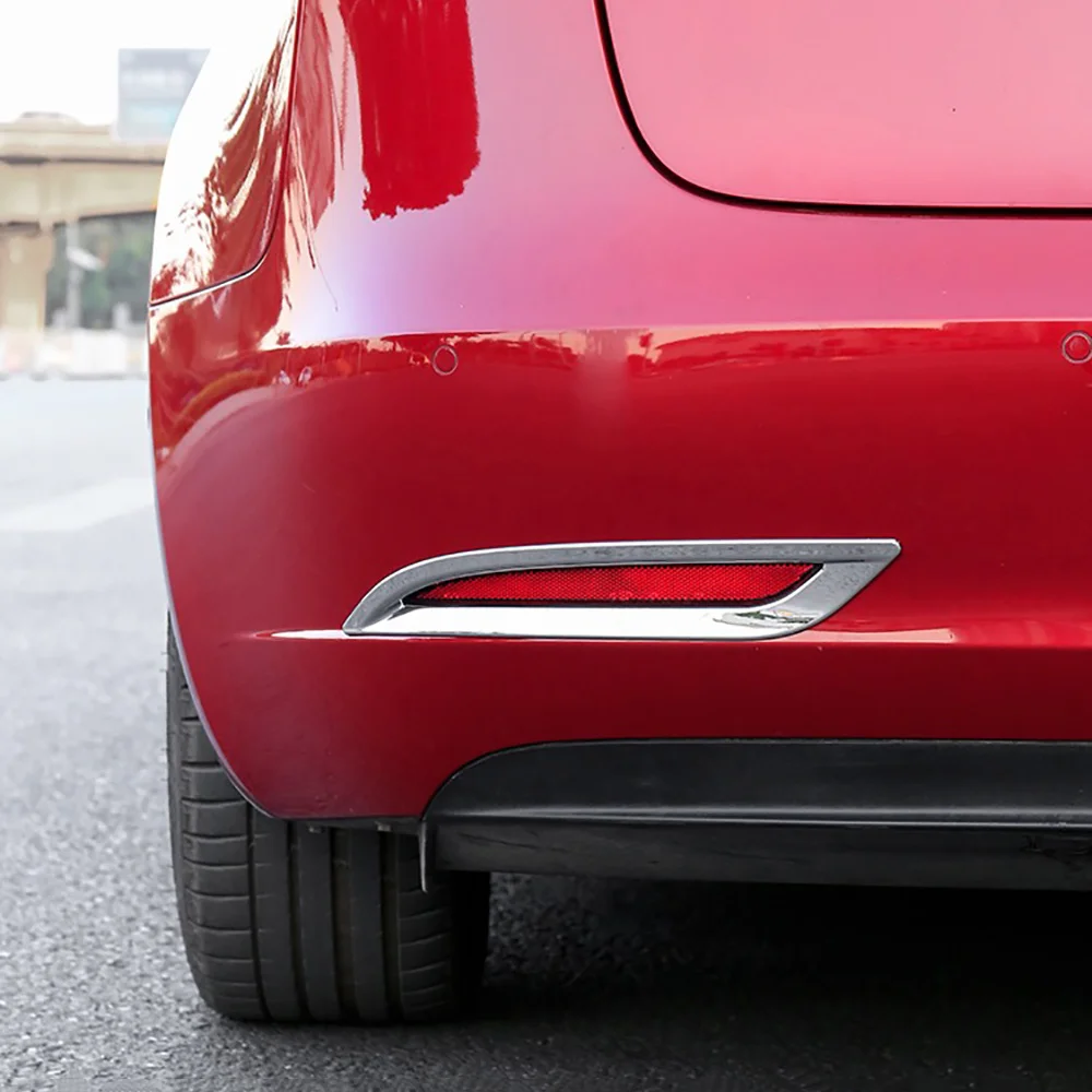Подходит для Tesla Model 3 Model3 2018 2019 2020 Автомобильный задний бампер противотуманная