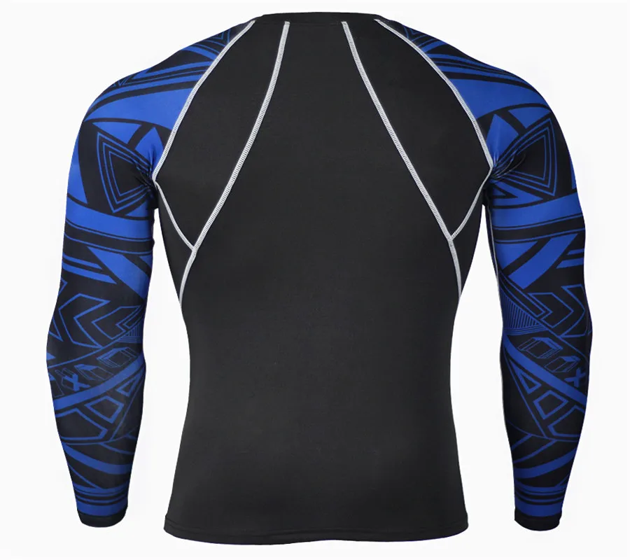 

Male Compression Running Set Quick Dry Men's Sport Suits Joggers Training Gym Fitness Tracksuits Men Long Sleeve Top Tee+Legging