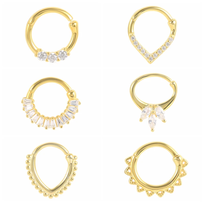 

Trend Pendientes Plata Kpop Crystal Stud Earrings Piercing Gold Nose Ring Pendientes Woman Jewelry Bijoux Femme Luxury