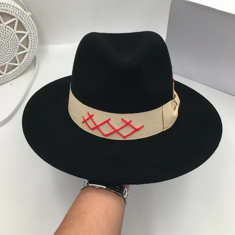 Jazz cap retro wide-brim gentleman matches cap  fashion in Europe and the panama match stick hats fedoras for men and women