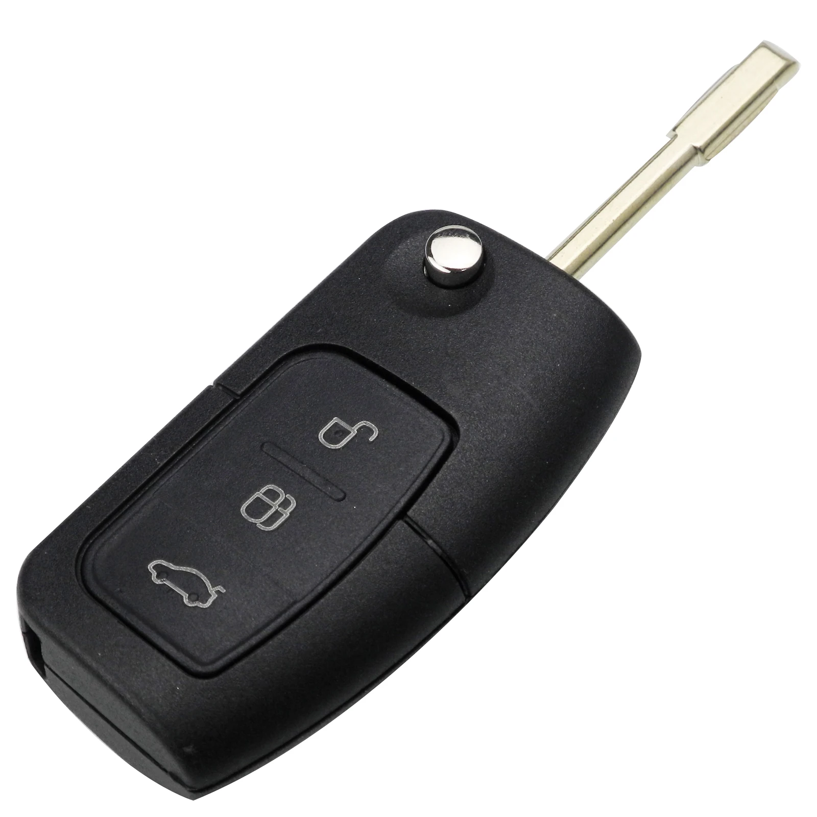 FO21 original key 3 кнопки модифицированный Флип складной пульт дистанционного ключа оболочки для Ford Focus Fiesta C-Max S-Max Ka Mondeo Galaxy Fob чехол HU101 FO21 Blade - Количество кнопок: FO21 original key