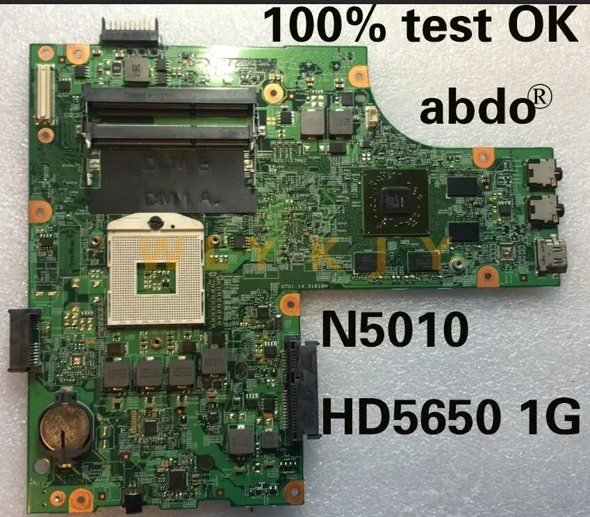 Для DELL Inspiron N5010 09909 1 48.4HH01.011 материнская плата для ноутбука HM57 HD5650 1G DDR3 100% ТЕСТ