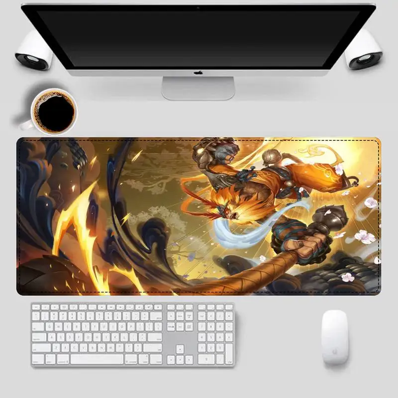 Брендовый коврик для мыши League of Legends Wukong игровой клавиатуры Настольный игровые