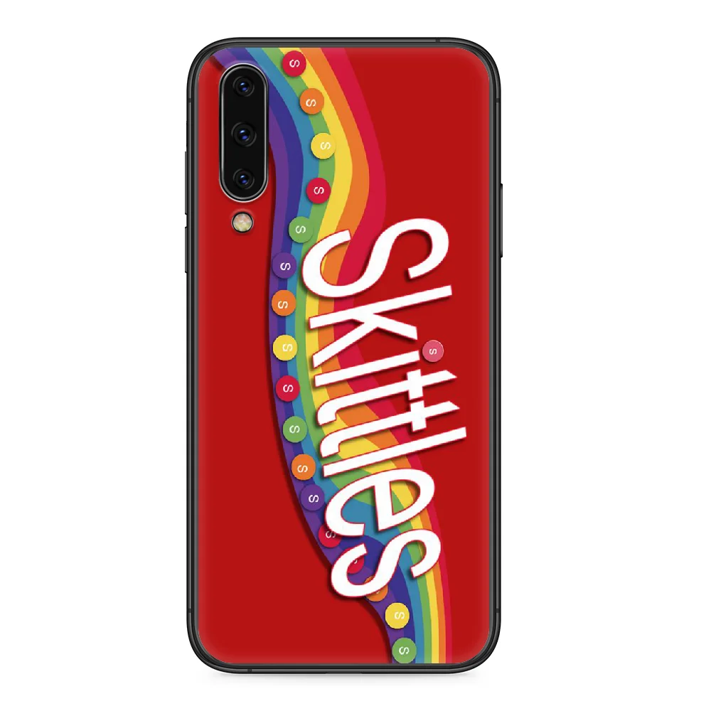 Skittles Sweet Sour Fruit Candies Phone case For Samsung Galaxy A 5 10 20 3 30 40 50 51 7 70 71 E S 4G 16 17 18 black funda art | Мобильные