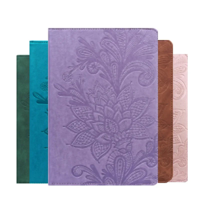 

For Samsung Galaxy Tab A7 T500 T505 10.4 2020 Case Smart 3D Leather Embossed Cover Fundas Tablet Case Funda + FilmPen