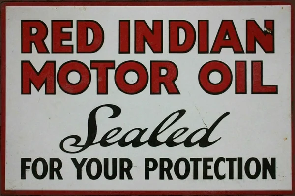 Красная индийская масляная реклама винтажный Ретро стиль металлический знак |