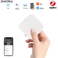 smatrul tuya zigbee smart hub mini wireless gateway bridge for app voice remote control works with alexa google home assistant