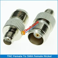 1x pcs tnc female to sma female plug tnc to sma nickel plated brass straight coaxial rf connector adapters