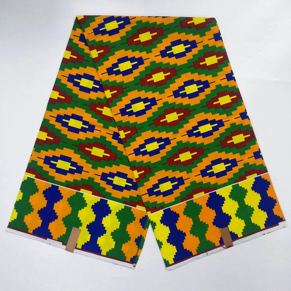 Африканский Традиционный и современный принт Кенте ткань для Kente платье/головной
