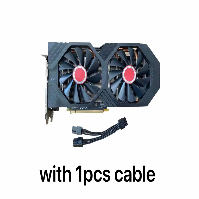 Графические карты XFX RX 580 8 Гб AMD Radeon RX580 2304SP видеоэкран GPU настольный компьютер