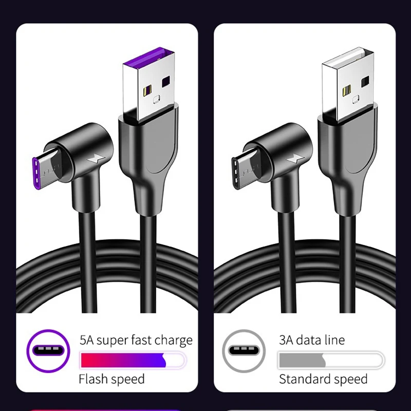 Лента C кабель Supercharge 5A мобильный телефон зарядный для Huawei P30 Pro USB кабели Samsung Galaxy A70