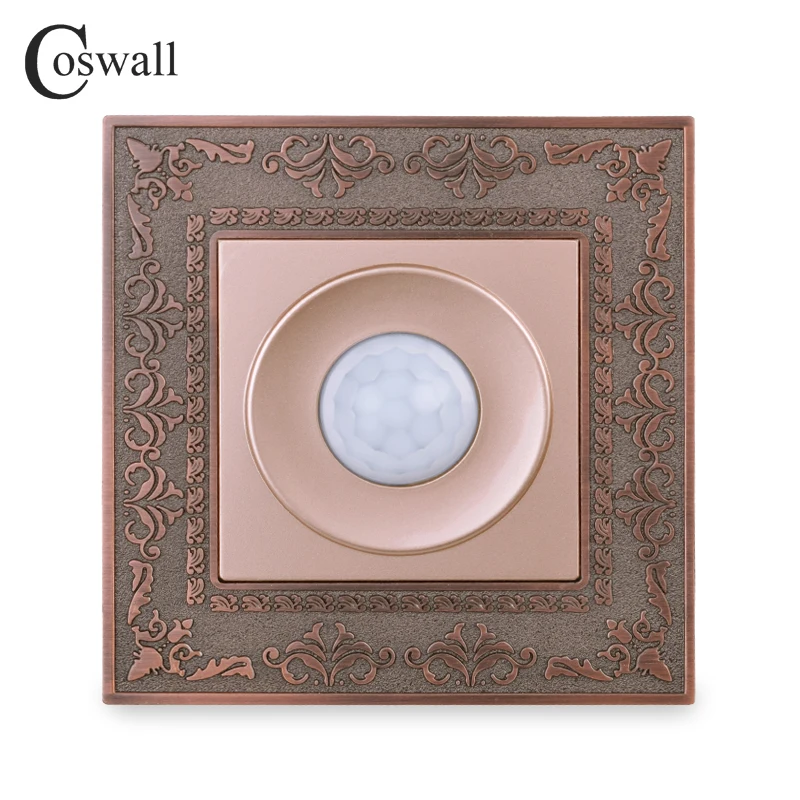 Coswall винтажная панель из цинкового сплава инфракрасный датчик движения