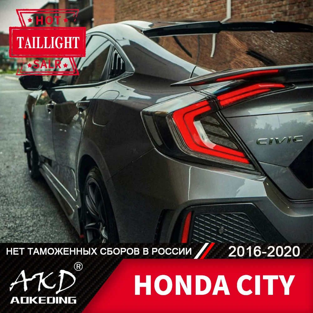 Задняя фара для автомобиля Honda Civic G 10X2017 2020 светодиодные задние фары