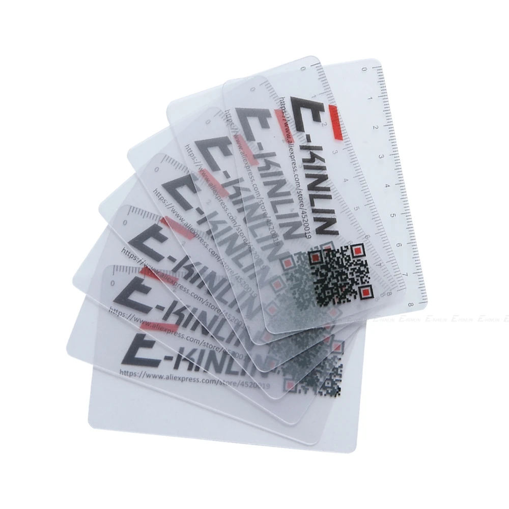 ruler plastic open mobile phone lcd screen disassembly teardown repair pry opening tool scraper measuring business tools card free global shipping