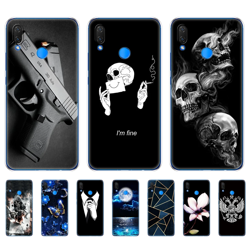 

silicon case for huawei Nova 3 3i 3e phone case soft TPU cover for Nova3 nova3i INE-LX2 INE-LX9 funda Back cover Coque bumper