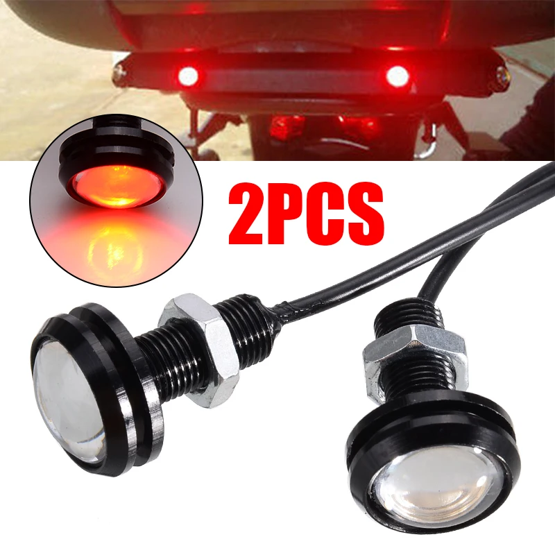 2pcs/set 23mm Red LED 12V Eagle Eye Brake Running Light Parking Signal Car Source | Автомобили и мотоциклы