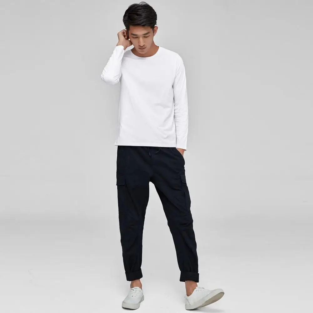 Модный мужской свободный хлопковый свитшот Youpin Cottonsmith с длинными рукавами