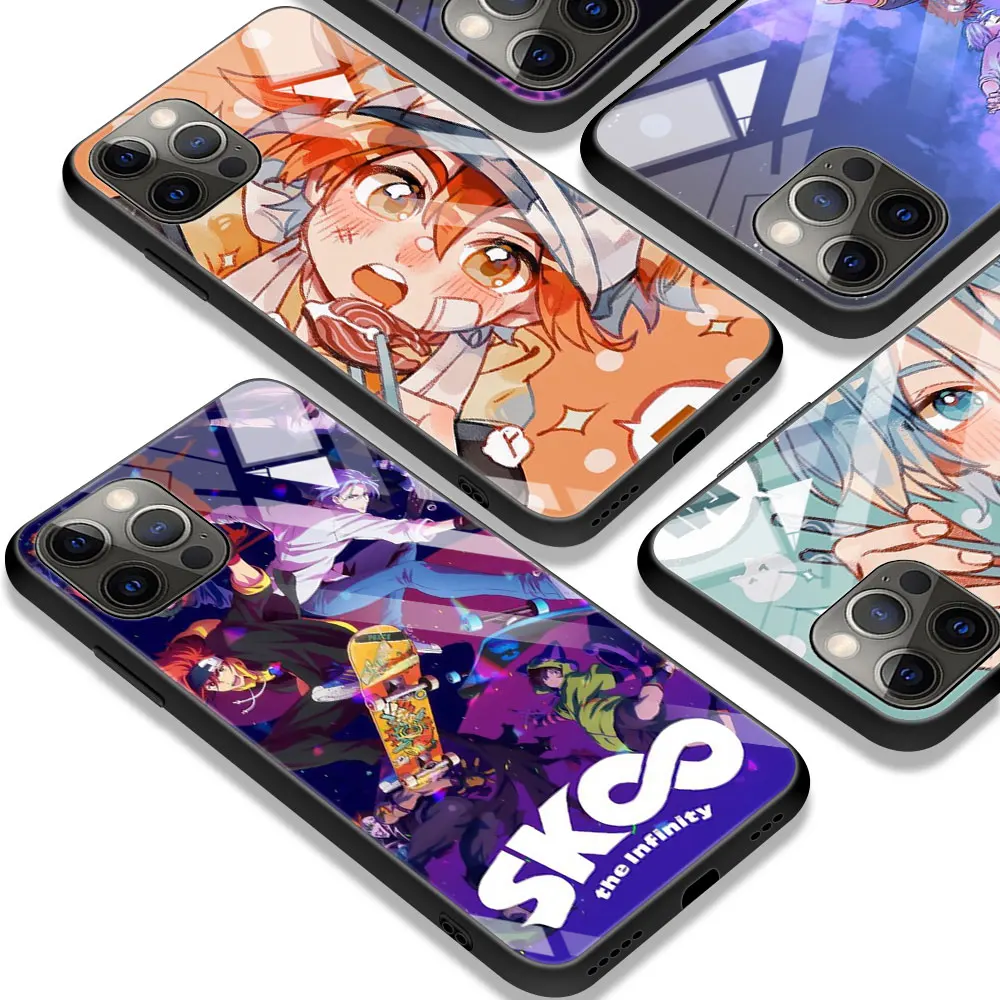 

Sk8 The Infinity Anime Capa For Apple iPhone 11 13 12 Pro Case X XR XS Max 7 8 Plus 6 6S Tempered Glass Phone Cover 13mini 12Pro