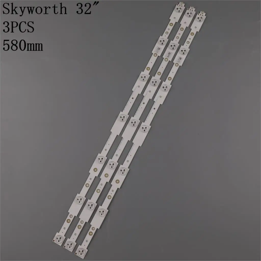 

beented 3 Pieces New LED strips for SW32 SW 32 3228 07 LBUA-SDL320X1-SO8B 7 LEDs 580mm x 20mm