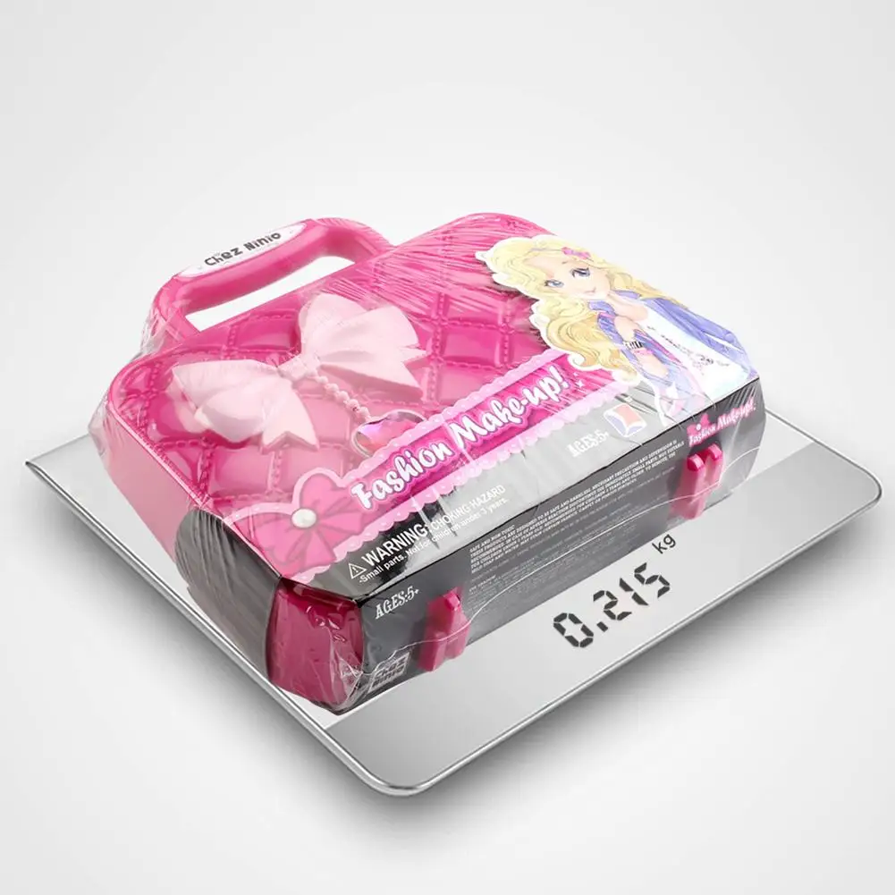 Kids Makeup Kit For Girls Toy Children Safe Nontoxic Plastic Cosmetics Washable Set Baby Play House Tote Bag Suit |