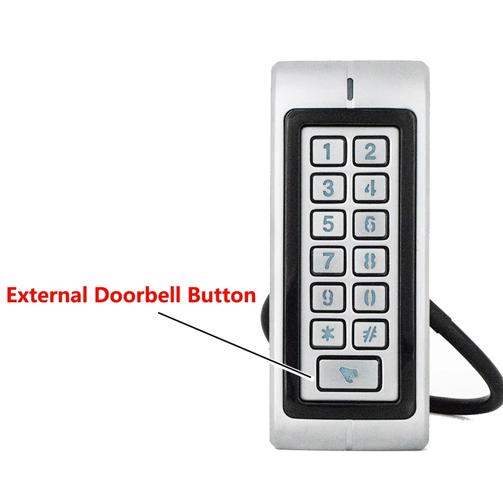 metal waterproof ip65 125khz rfid standalone keypad 1000 users13 56mhz ic card door access control system rt370 free global shipping