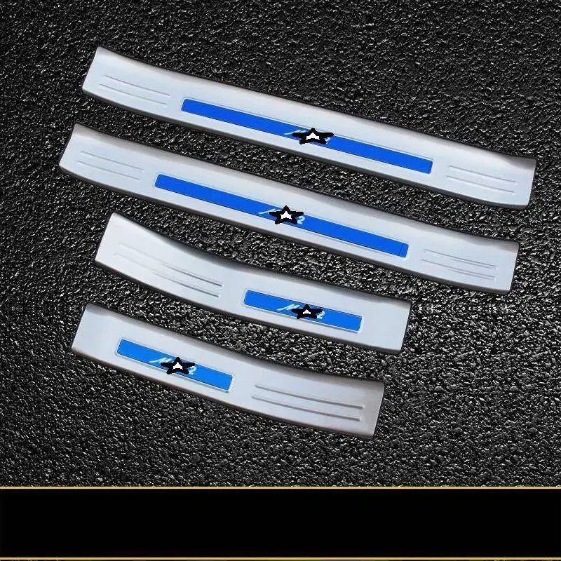 Модифицированная Хромовая Автомобильная педаль для ног дверные ручки внешние