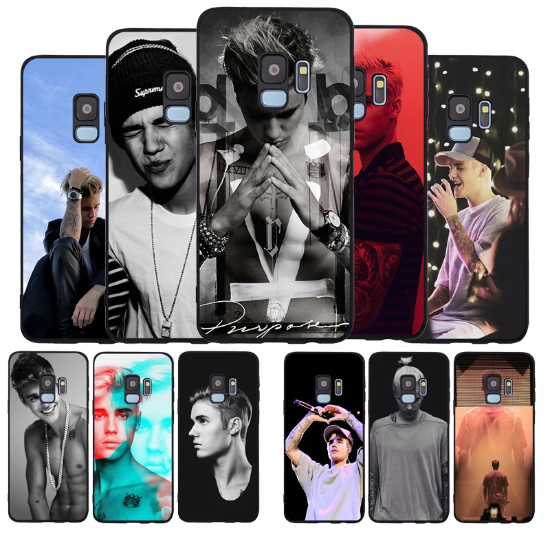 Черные мягкие силиконовые чехлы чехол для телефона в стиле джастина бибера Samsung