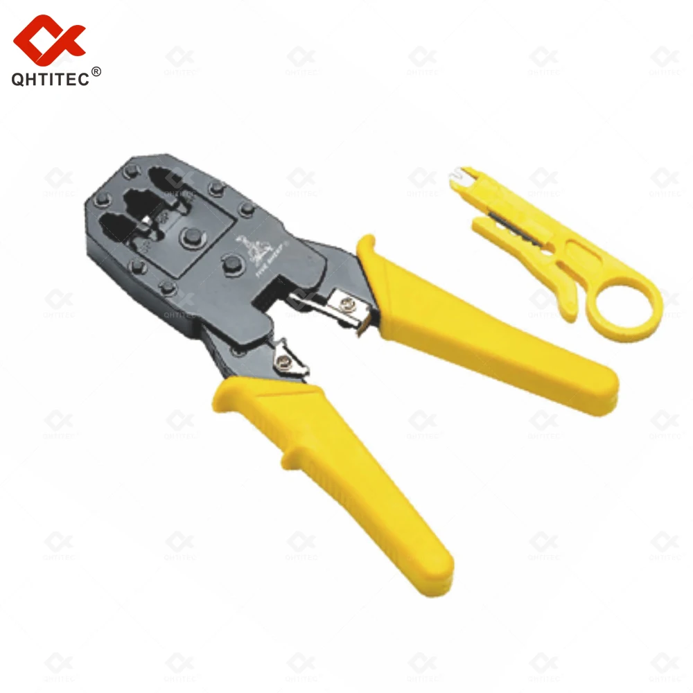 

QHTITEC FS-16013 Modular Plug Crimping Pliers Tool PP Handle Multi-Functional Tools Electrical Wire Cable Cutters Side Nippers