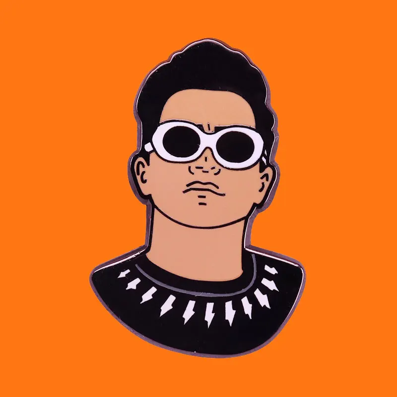 Сериал David розовое Schitts крик эмаль на булавке смешные металла брошка мультфильм