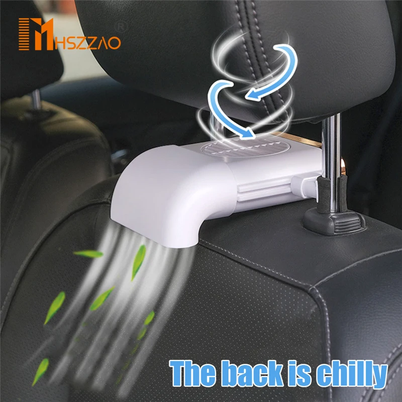 

1 Pcs Car Fan Car Seat Back Fan 3-Speed Silent Gale Cooling Mini USB Car Seat Fan For Cars 5V Multi-function Accessories