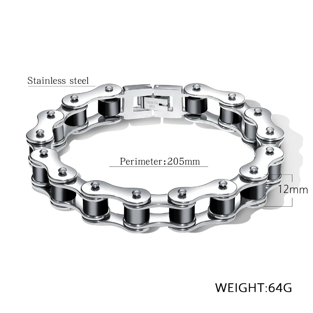 Мужской Байкерский браслет tiff новый брендовый металлический из нержавеющей