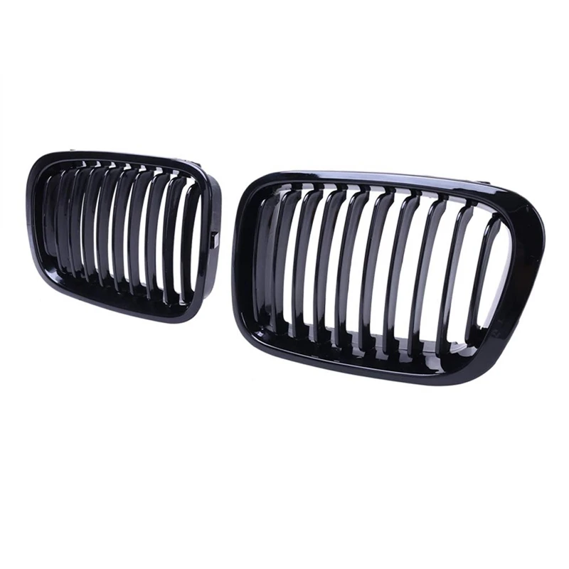 

Front Kidney Grills Compatible for BMW E46 3 Series 320I 325I 325Xi 323I 328I 330I 4D 4 Door 1998-2001 Gloss Black 51138208489 5