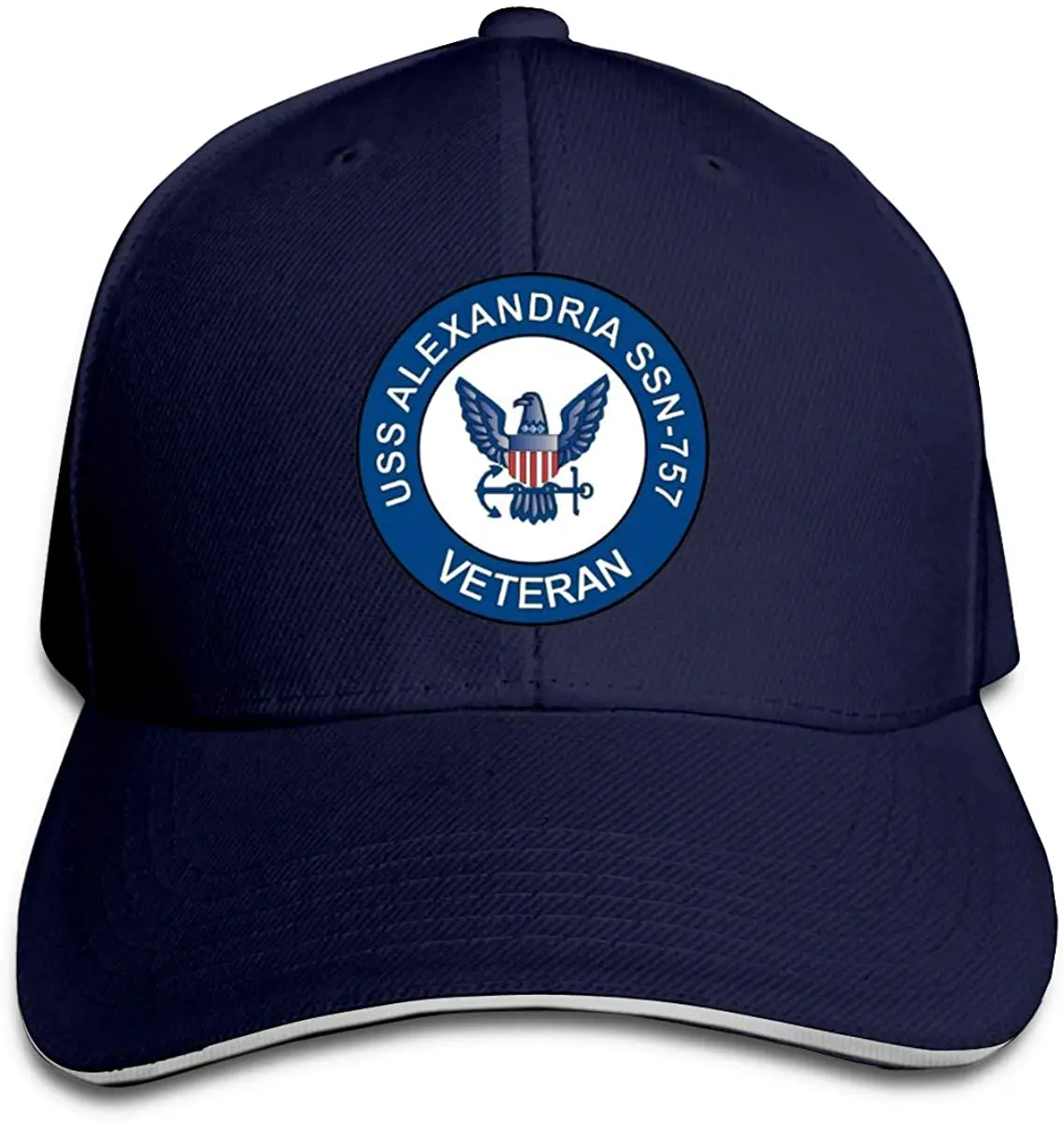 

USS Alexandria SSN-757 Veteran Baseball Caps Sandwich Caps