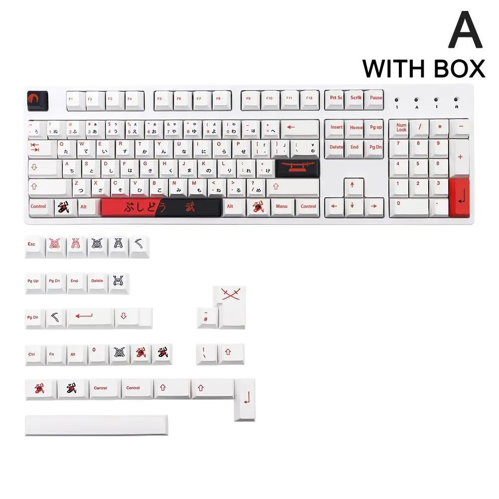 

138 Keys Gaming Mechanical Keyboard Kecaps for CHERRY Profile MX Switch Dye Sublimation PBT Key Caps DZ60 GK61 RK836 KBD75 Box