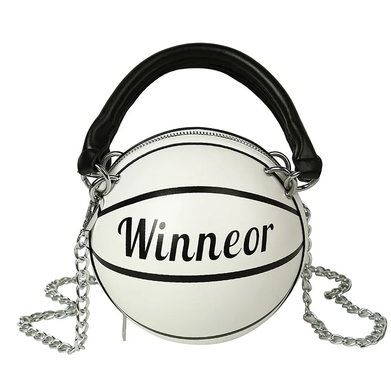 

Basketball Shoulder Bag Female 2021 New Korean Fashion Mini Popular Hit Color Small Round Bag Shoulder Messenger Female Bag