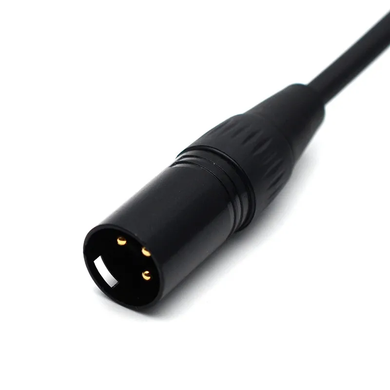 

5 Meters Electric Guitar Cable Bass Musical Instrument Cable Cord XLR Female to XLR Male Black