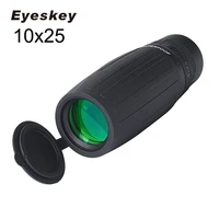 10x25 monocular eyeskey telescope monocular waterproof compact and portable for camping handheld non slip telescope bak4 prism