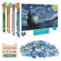 doki toy puzzles 1000 pieces paper jigsaw puzzles educational intellectual decompressing diy large puzzle game toys gift