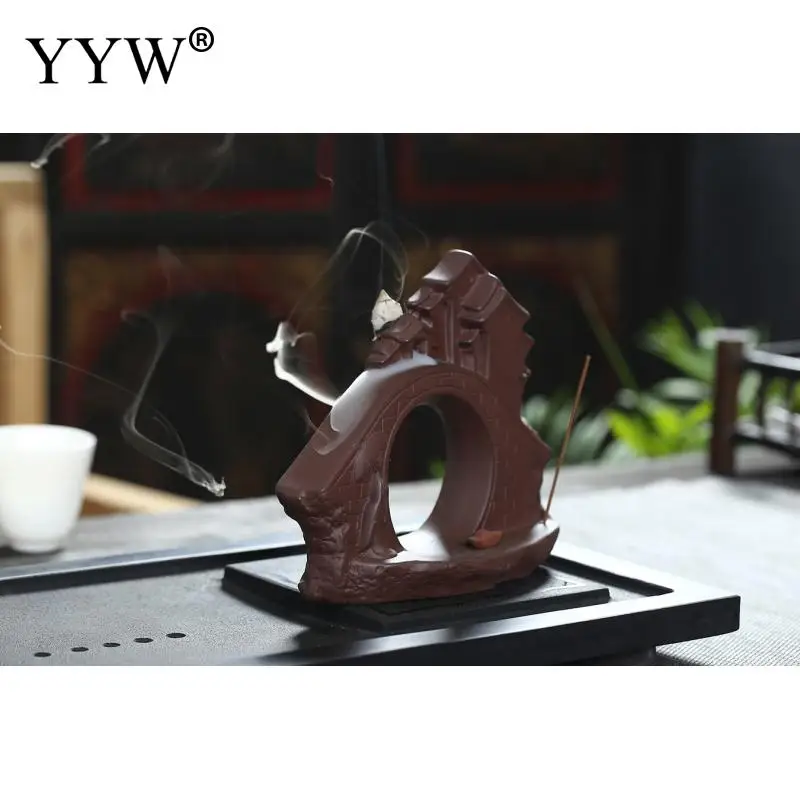 

Backflow Incense Burner Mountain Waterfall Incense Burner Holder Incense Waterfall Reflux Censer Aroma Burner Stove Decoration