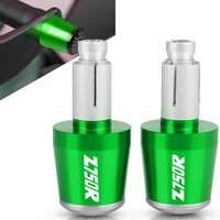 for kawasaki z750r z 750r 2011 2012 78 motorcycle handlebar grip end caps plugs moto handle bar weight slider with z750r logo