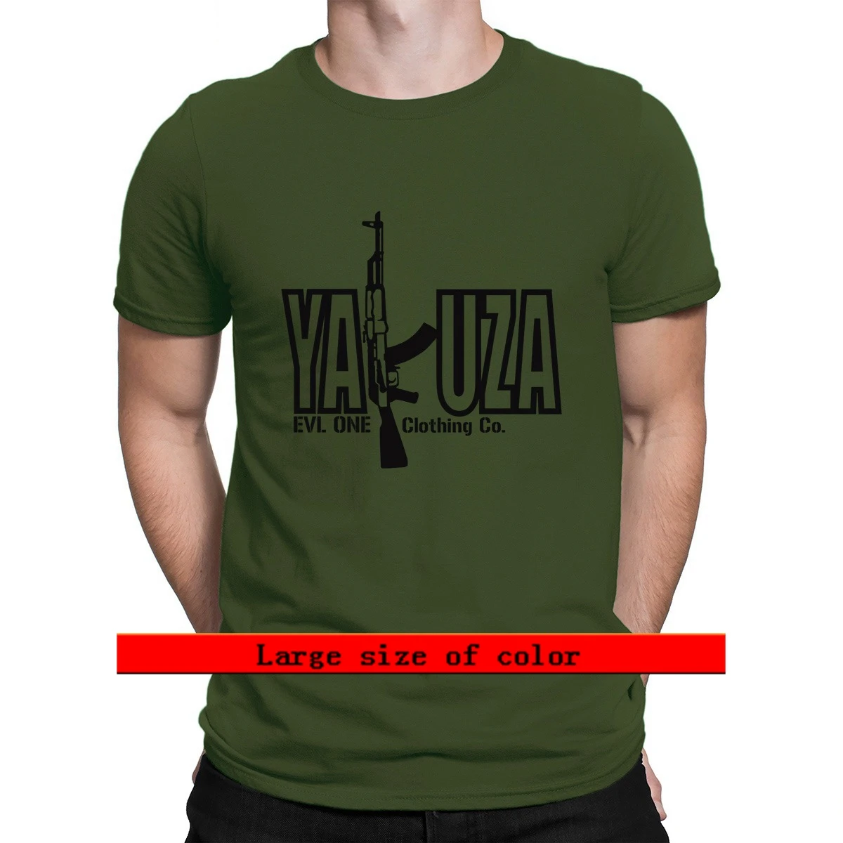 

Ak47 Yakuza 2021 T Shirt Tee Shirt Crazy O-Neck Designer Novelty Funny Casual Basic Solid Summer Shirt