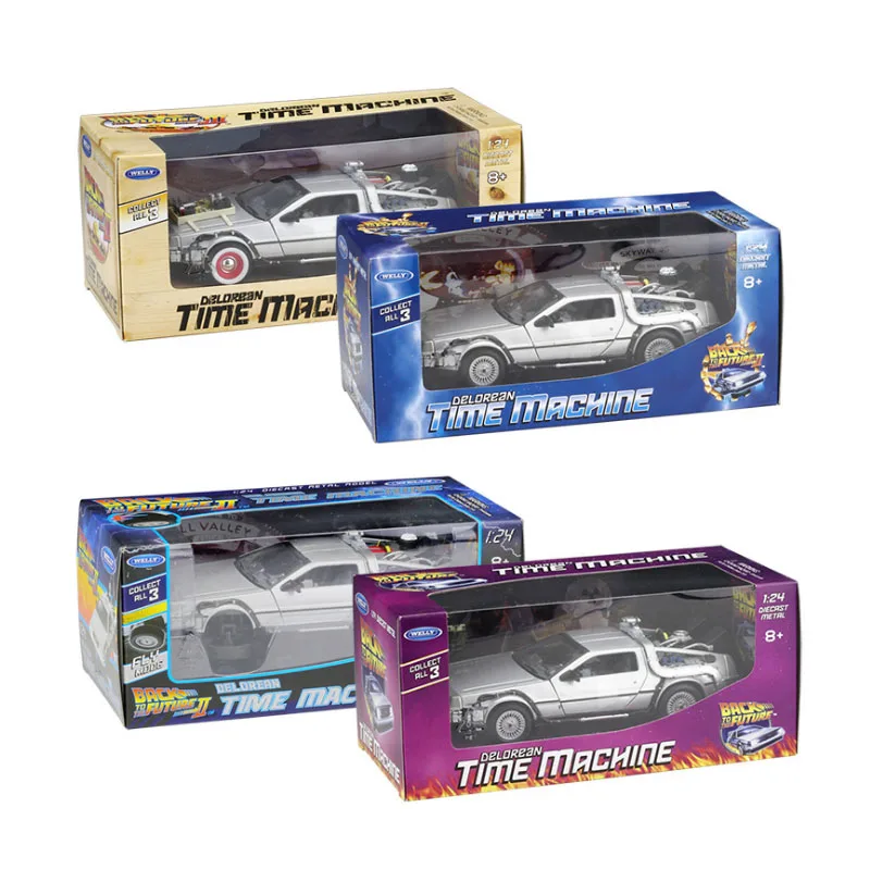 Welly 1:24 Diecast DMC -12 delorean Back to The Future High Simulation Vehicle Alloy Metal Model Car | Игрушки и хобби
