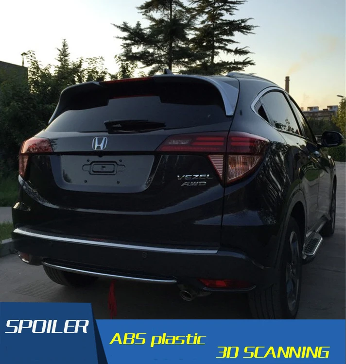 For Honda HRV Spoiler 2014-2016 High Quality ABS Material Car Rear Wing Primer Color Vezel | Автомобили и мотоциклы