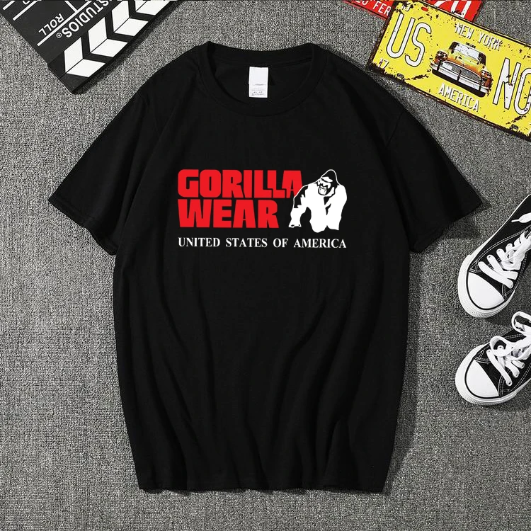 2021 Милый Забавный тройник gorilla одежда футболки homme мужская повседневная футболка