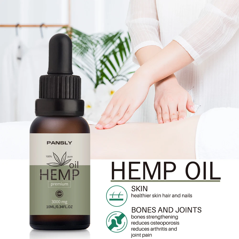 

Organic Hemp Oil 3000mg Extract Drops Relieve Stress Cbd Oil Facial Body Skin Care Help Sleep Relief Anxiety Essential Oils
