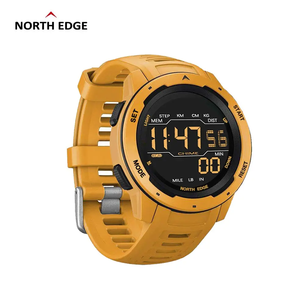 Часы наручные NORTH EDGE мужские цифровые спортивные водонепроницаемые в стиле